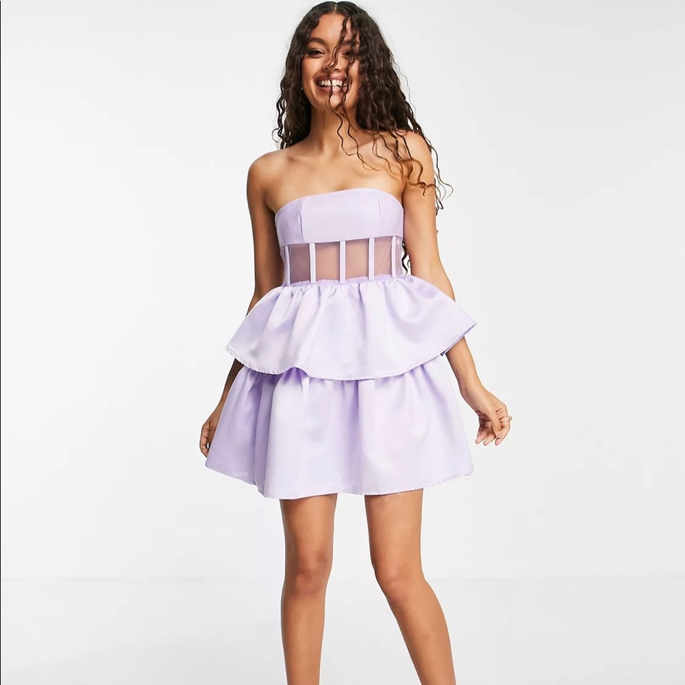 Tiered Skirt Mini Dress